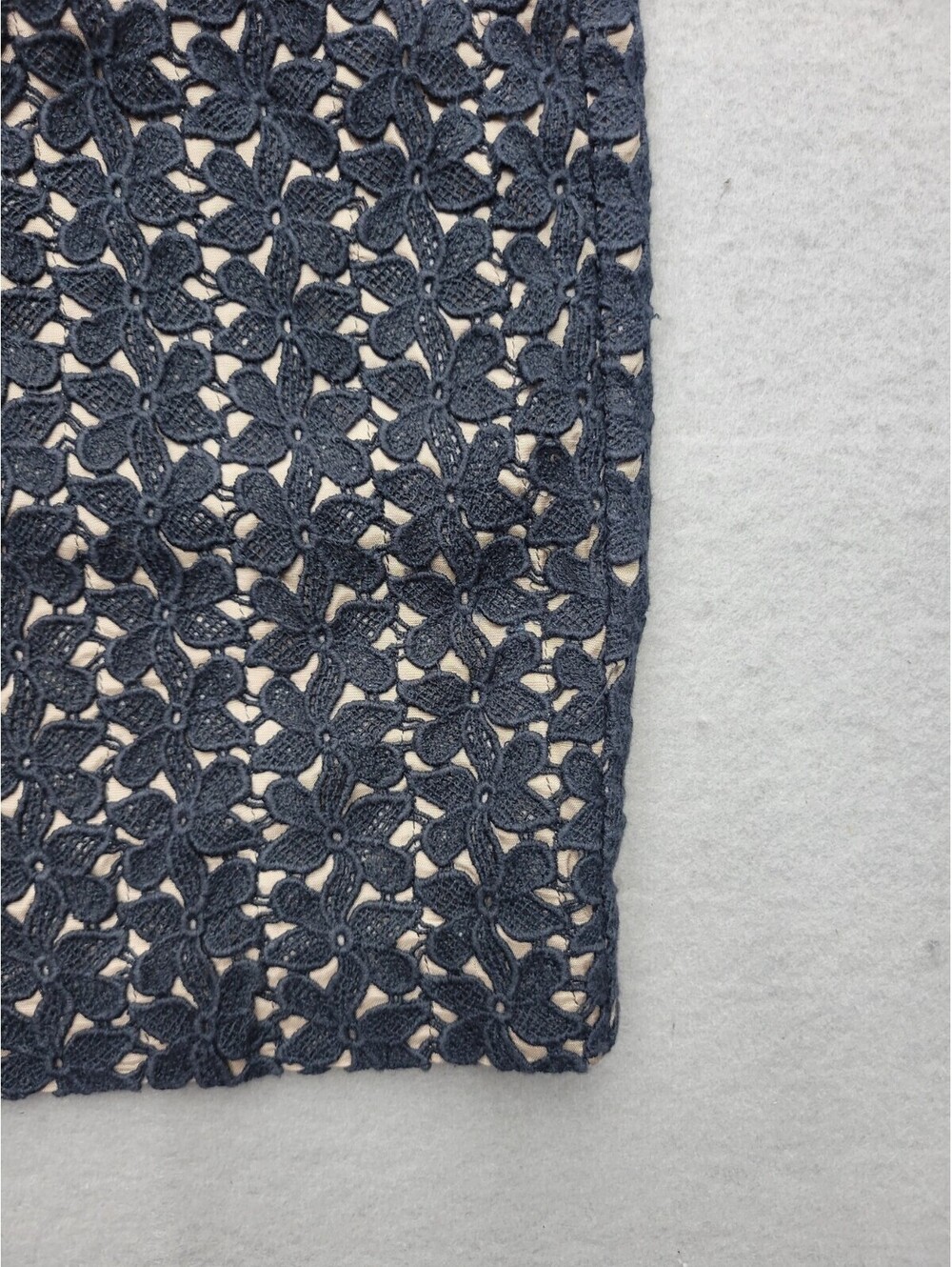 Yoana Baraschi Women's Skirt Size 8 Black Mini Lace Solid Cotton India